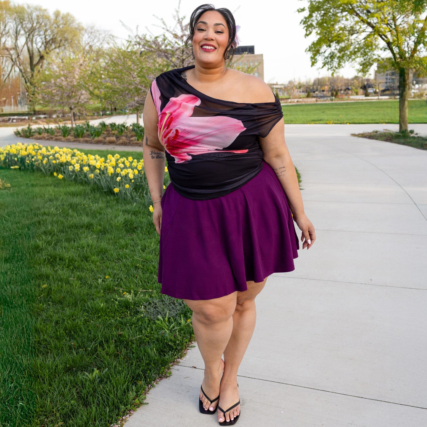 Mini-Skaterrock - Mulberry