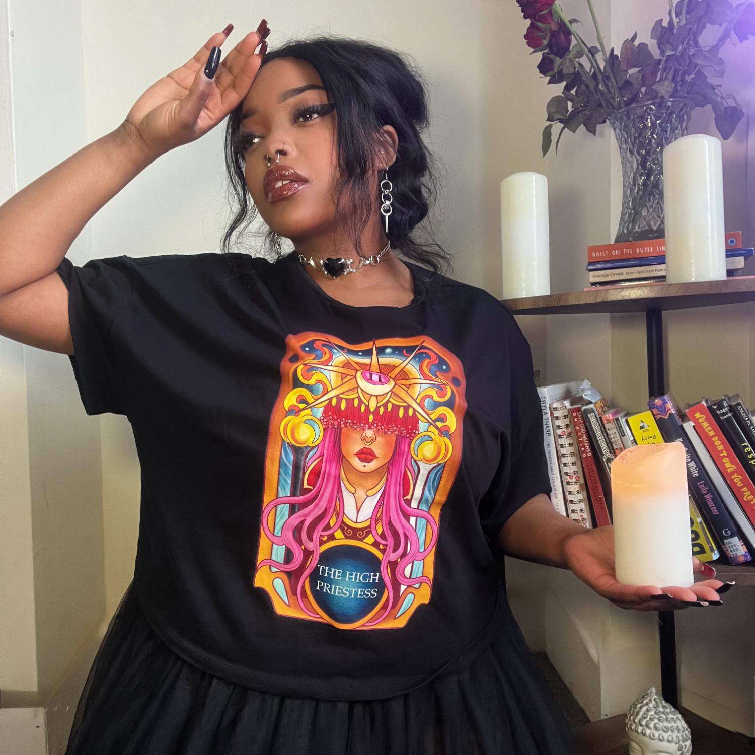 Major Arcana Boxy Tee - II Die Hohepriesterin