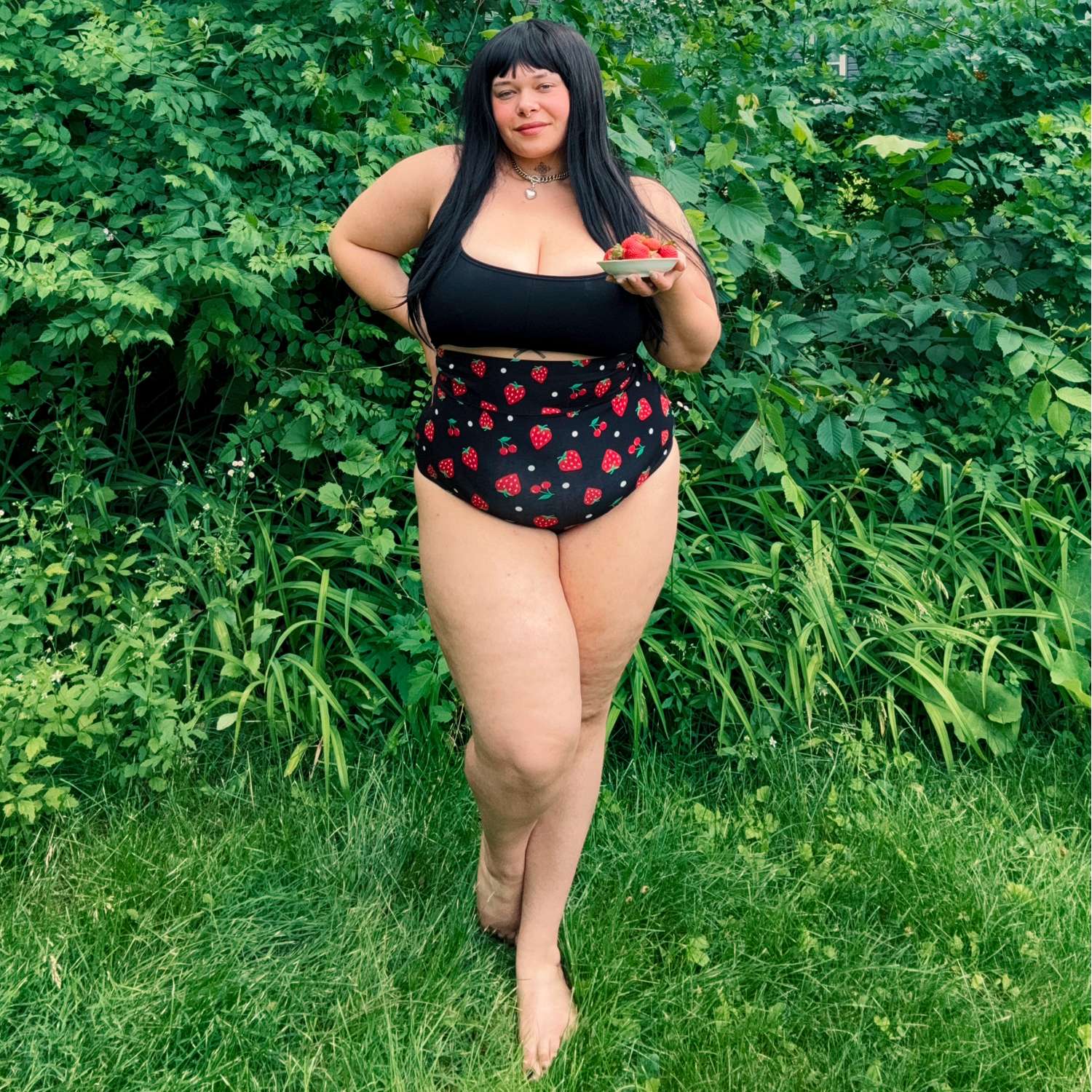 Fruity Super High Waist Slip – Schwarz