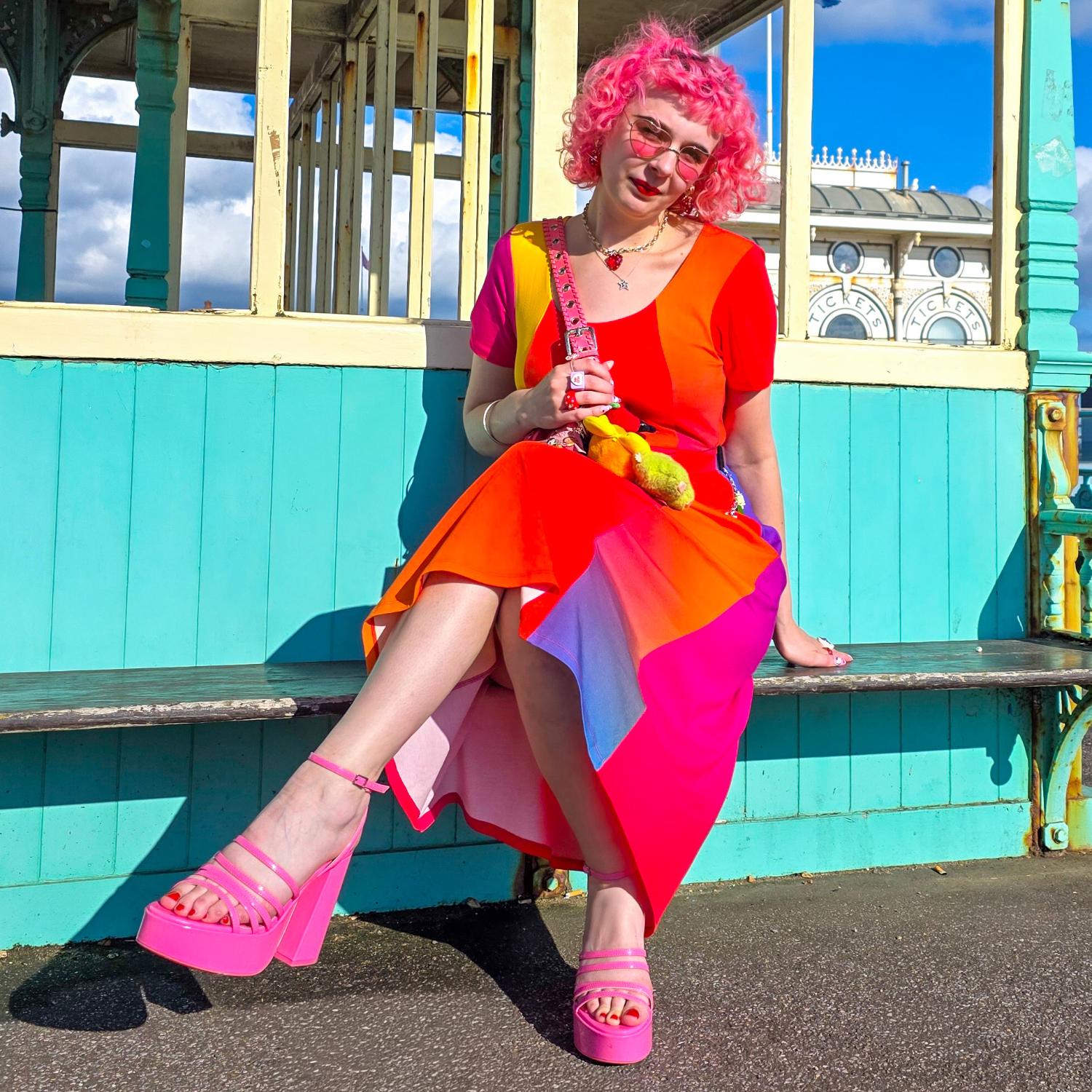 A-Linien-Kleid „Vanessa“ – Rainbow