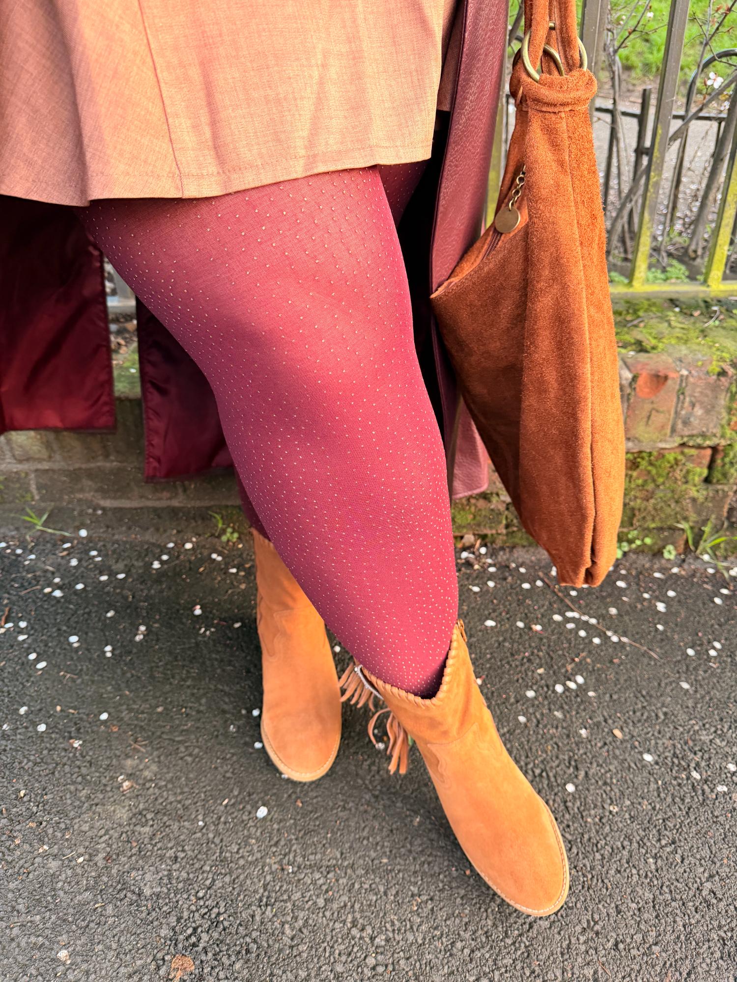 Blickdichte Strumpfhose - Gold Glitter