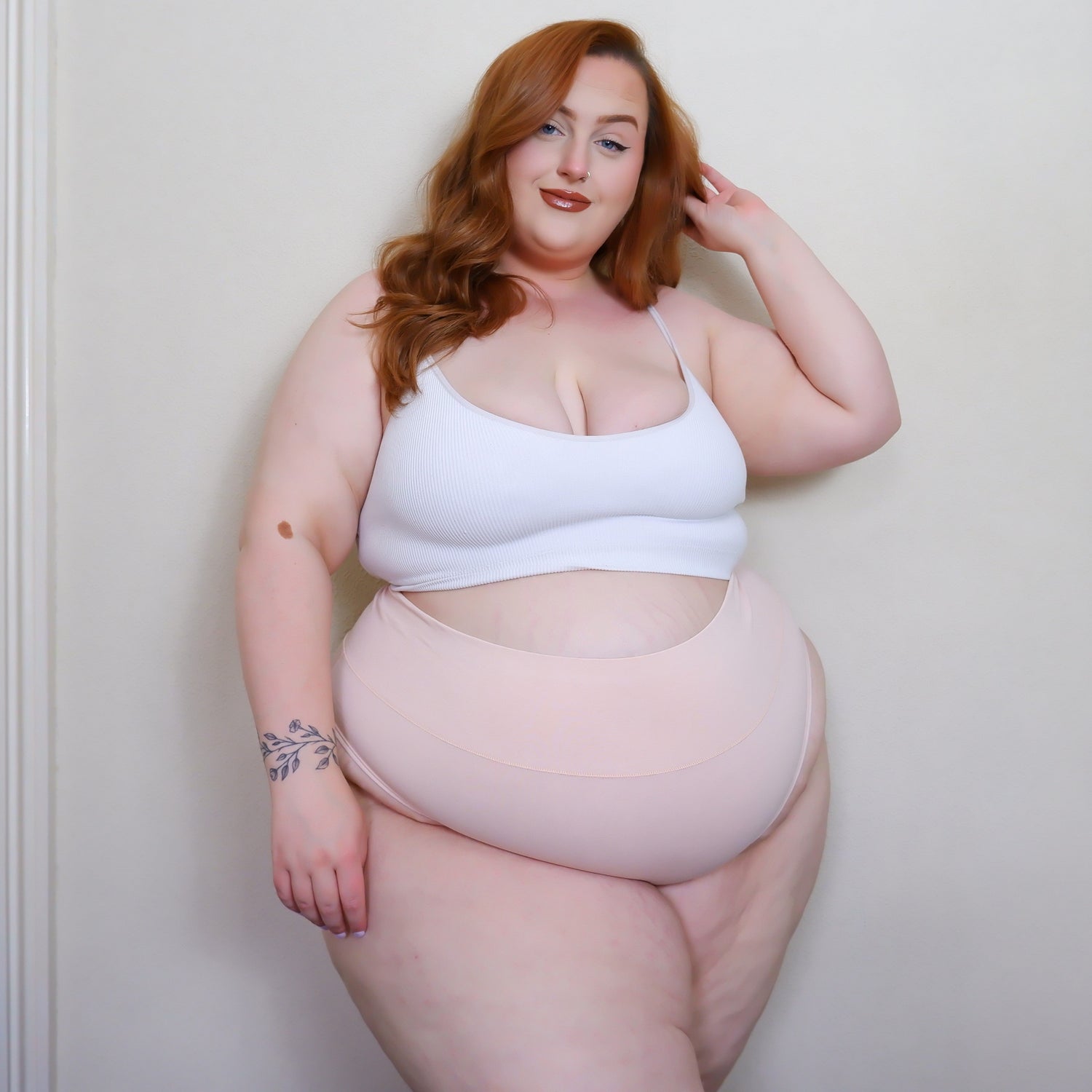 Bio-Baumwolle Cheeky High Leg Slips- Ballet Pink