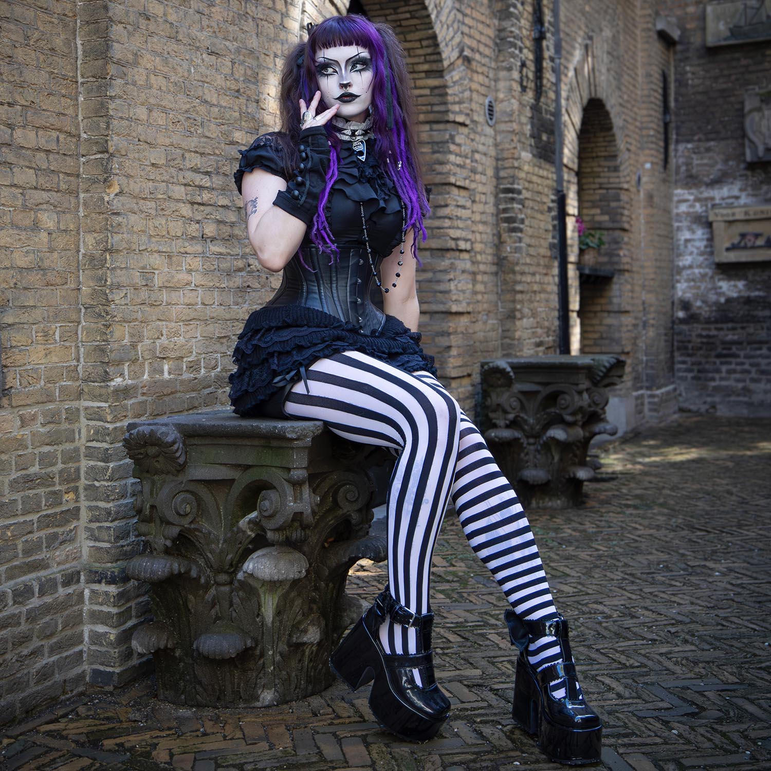 Halloween-Strumpfhose – BetelWitch – Snowball