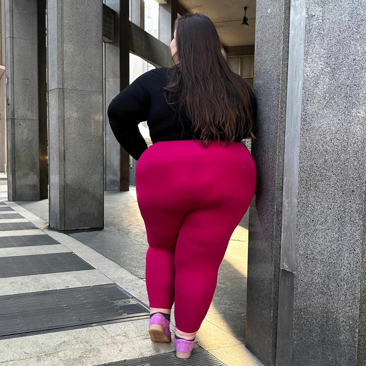 Squat-sichere - 7/8 Leggings - Raspberry Pie