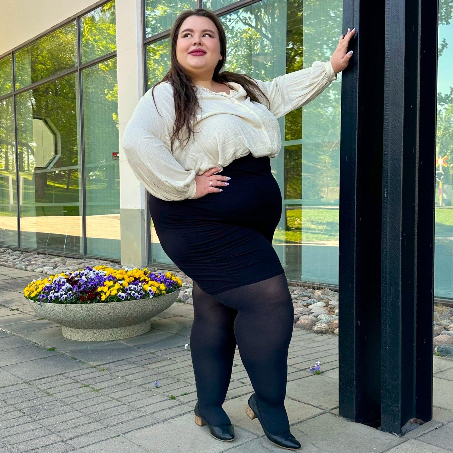 Rajstopy Huggy Light Support - czarne