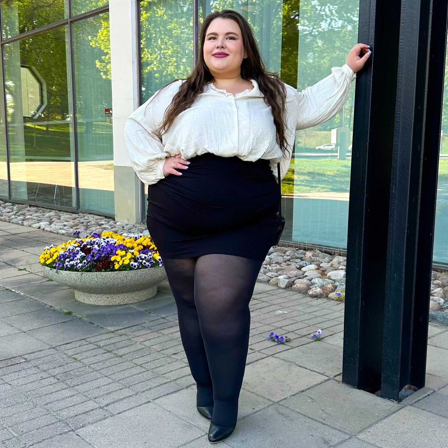 Huggy Leicht stützende Strumpfhose - Schwarz