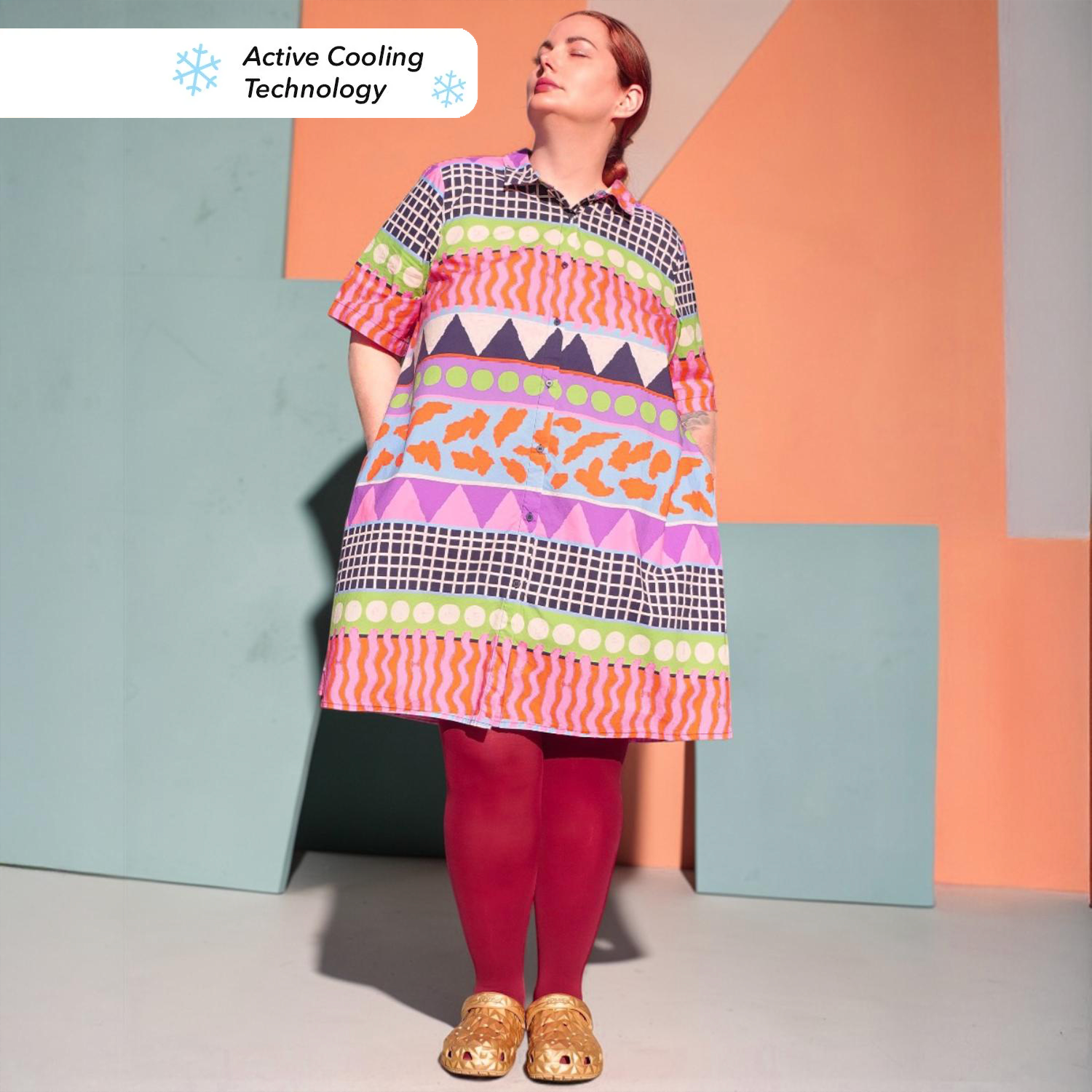 Stay Cool 80 Denier Strumpfhose - Burgundy