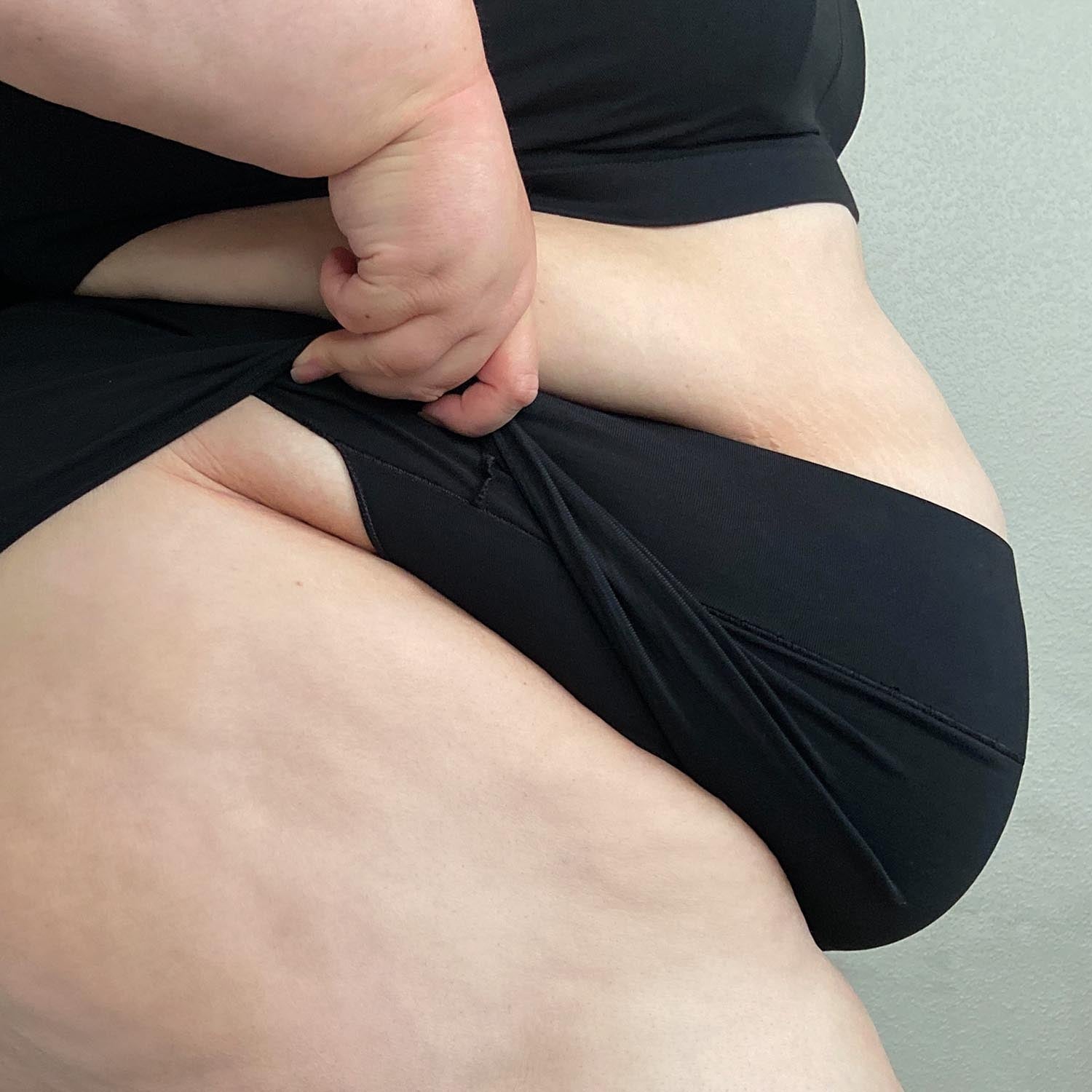Full Leg Slip mit SnagShield – Schwarz