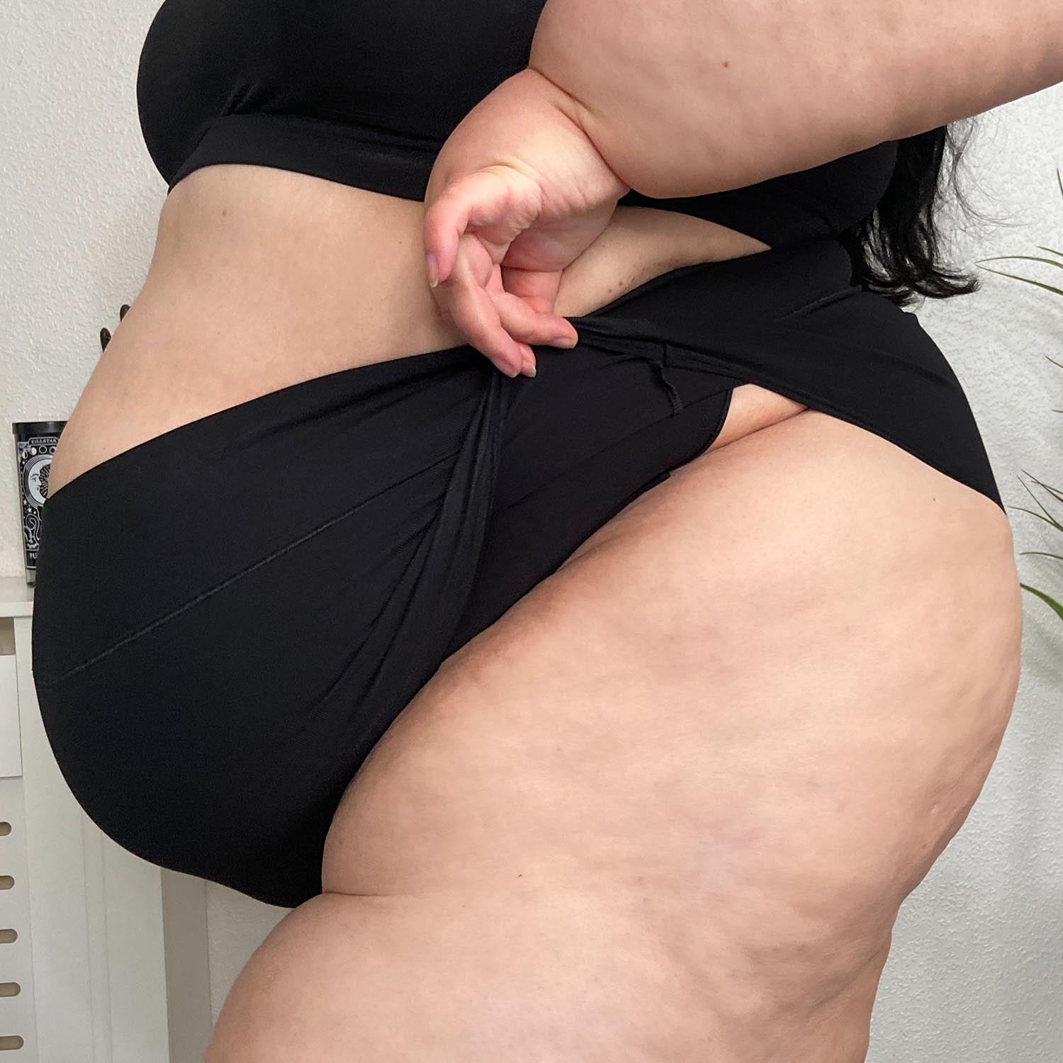 Full Leg Slip mit SnagShield – Schwarz