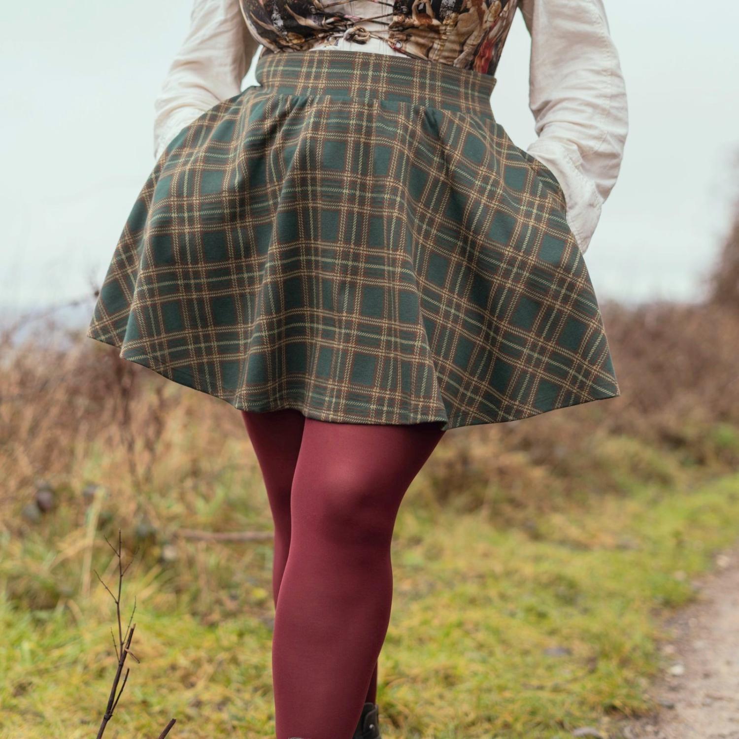 Karierter Mini-Tellerrock - Glenfern