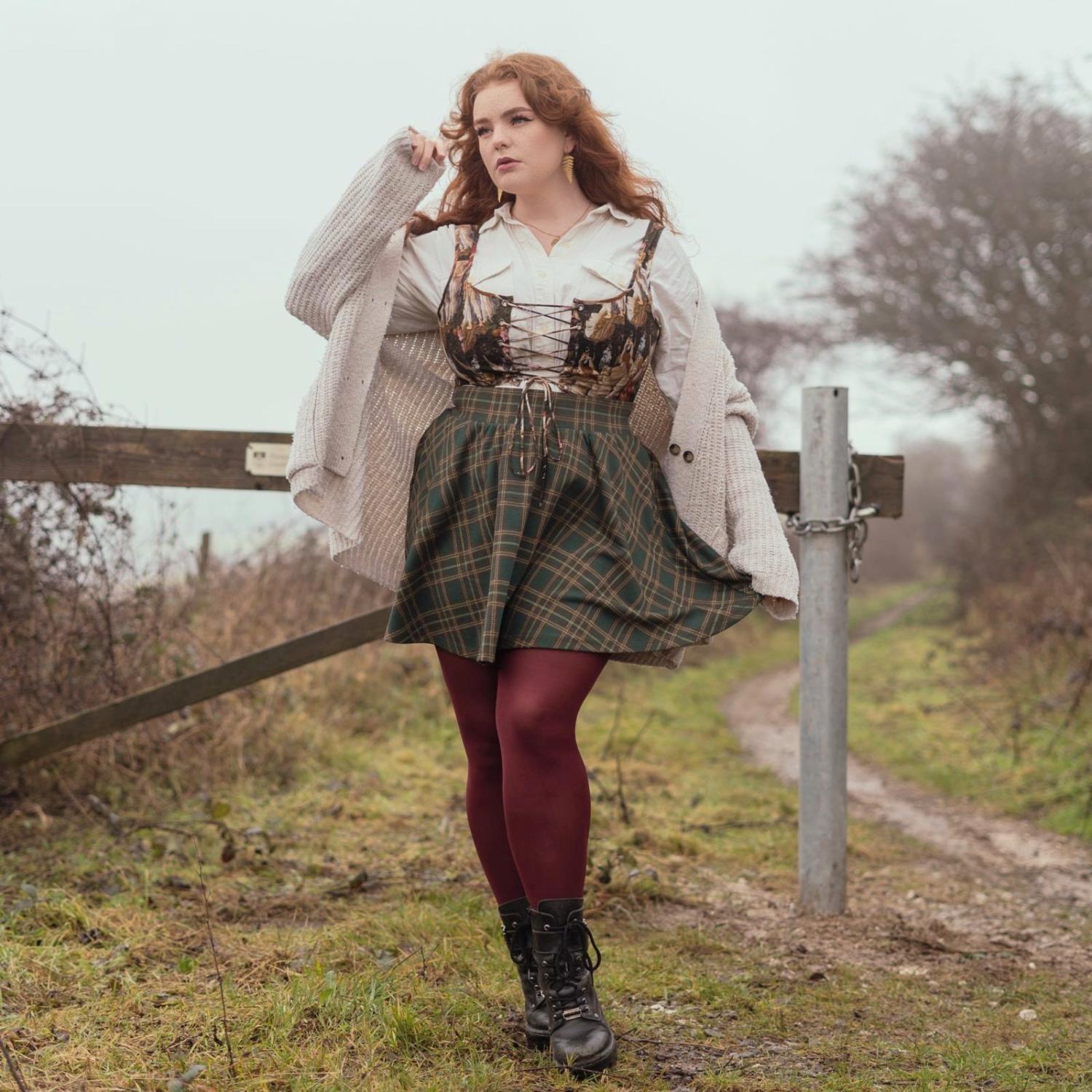 Karierter Mini-Tellerrock - Glenfern