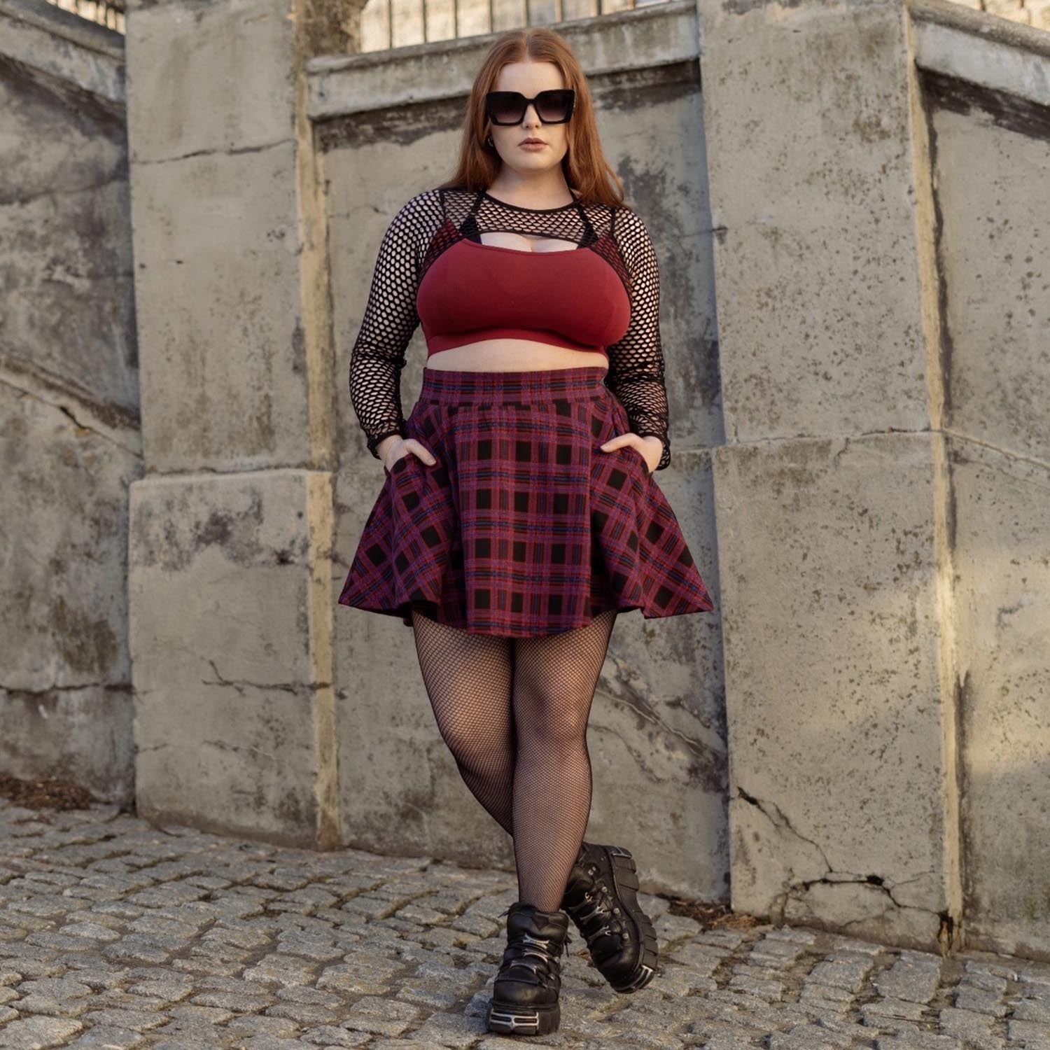 Mesh topp - Alanis - Vin
