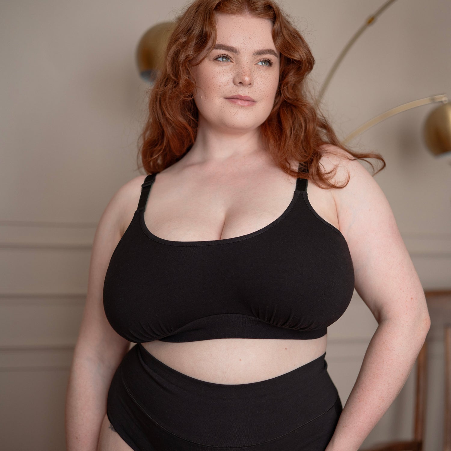 Cotton Comfort Bralette - Schwarz