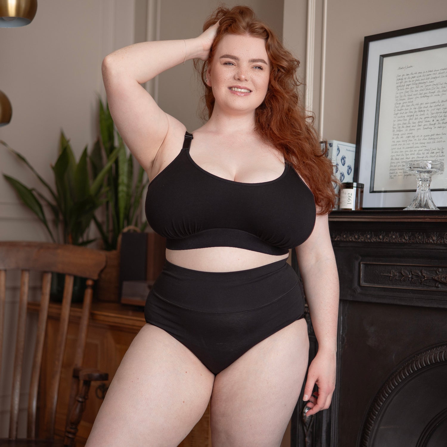 Cotton Comfort Bralette - Schwarz
