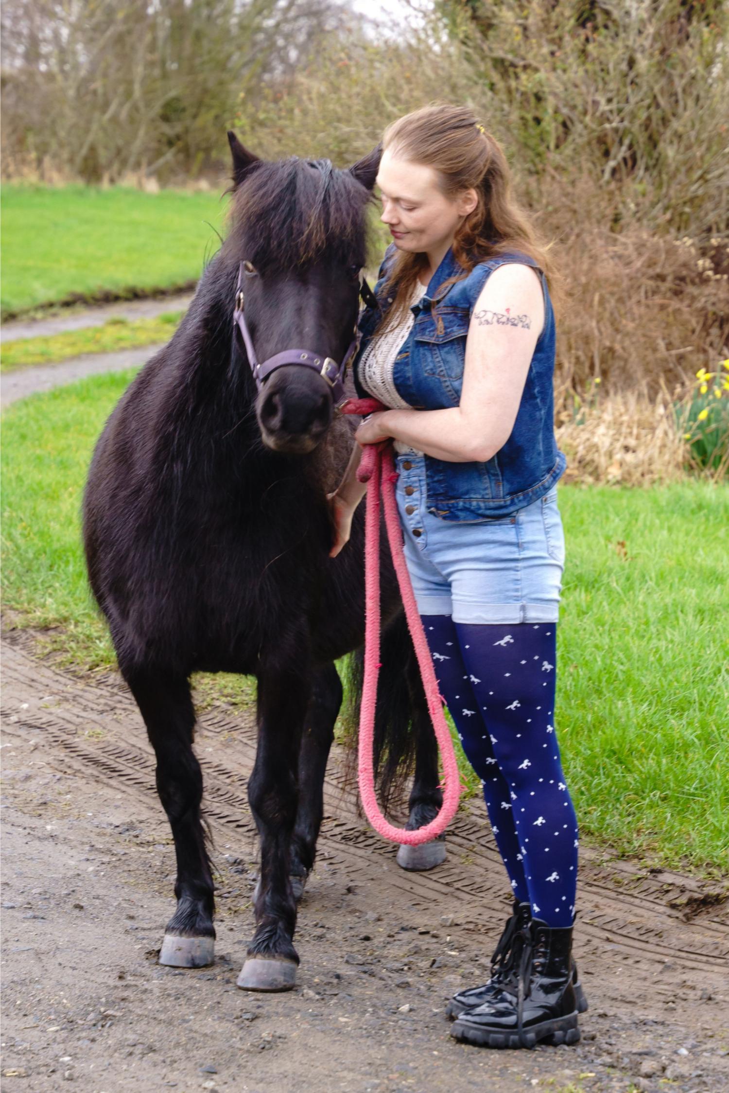 Blickdichte Strumpfhose - Dinky Horses