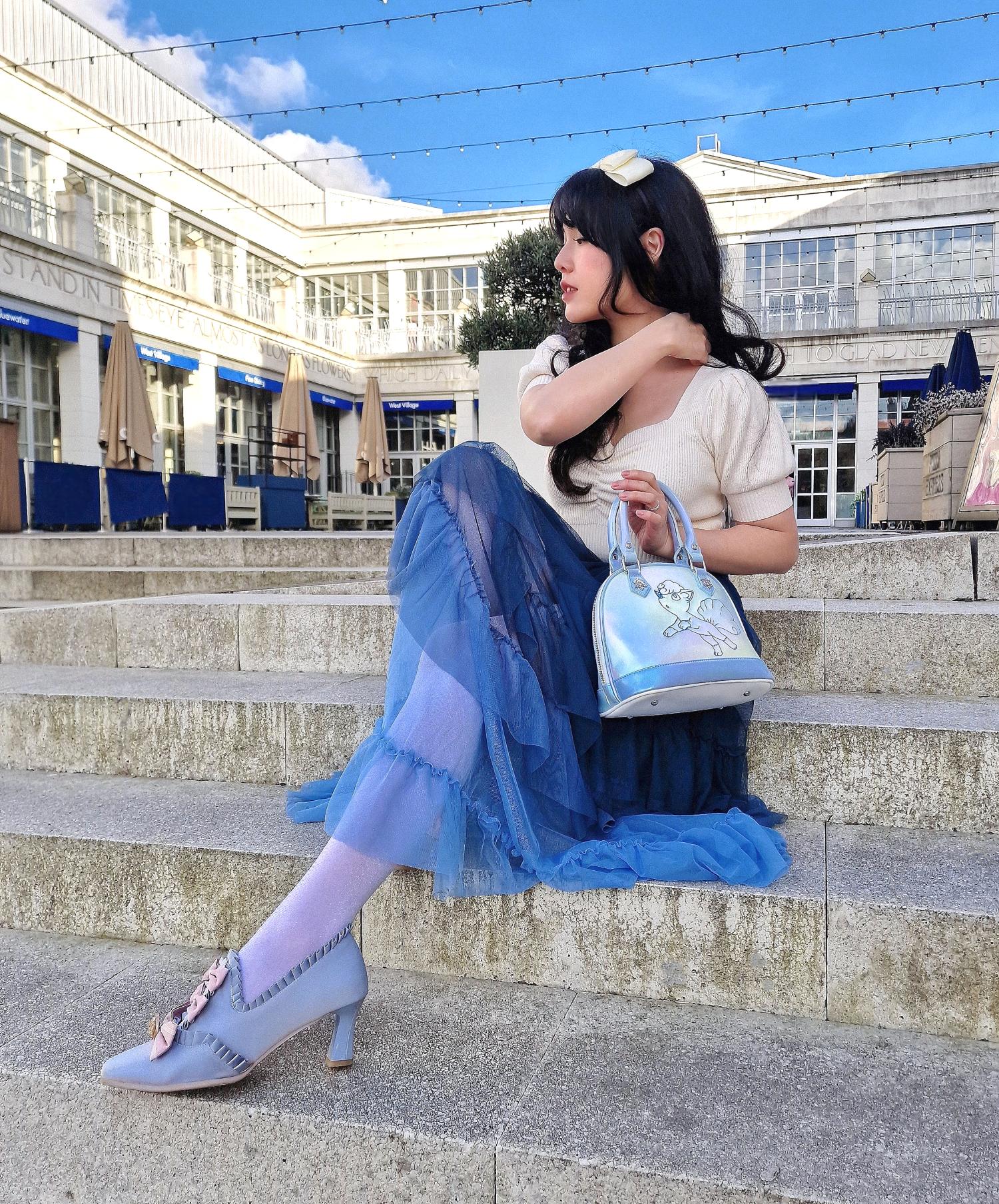 Mesh-Maxirock - Blue Ombre