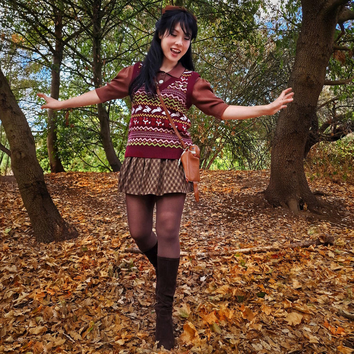 Fair Isle Pullunder – Woodland Adventure – Mehrfarbig