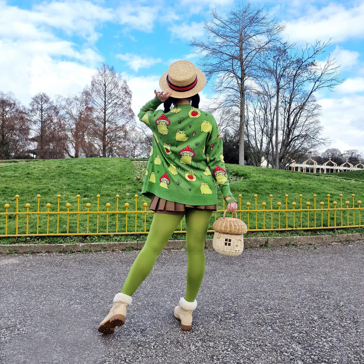 Baumwoll-Cardigan - Hoppy Meadow