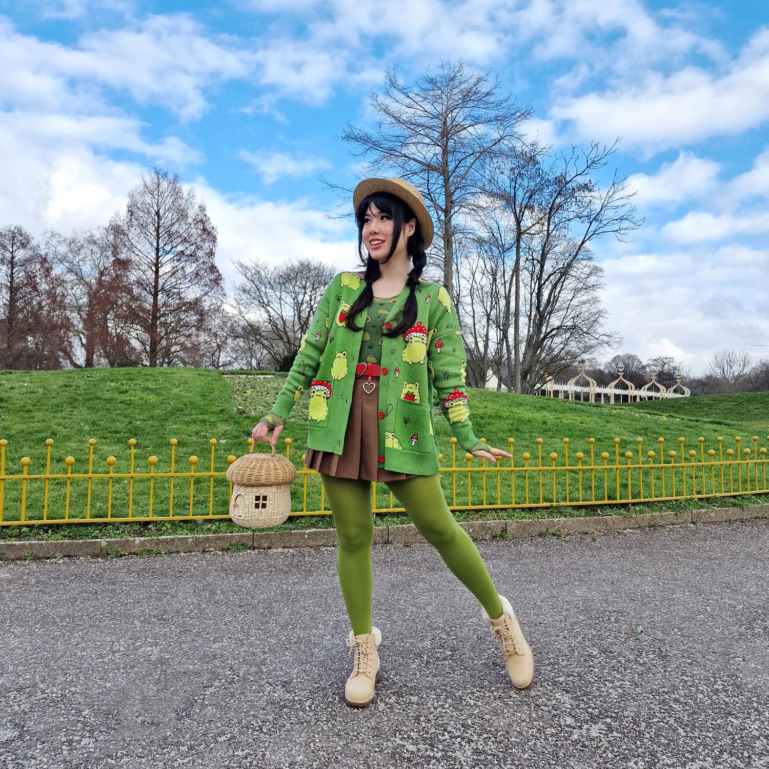 Baumwoll-Cardigan - Hoppy Meadow