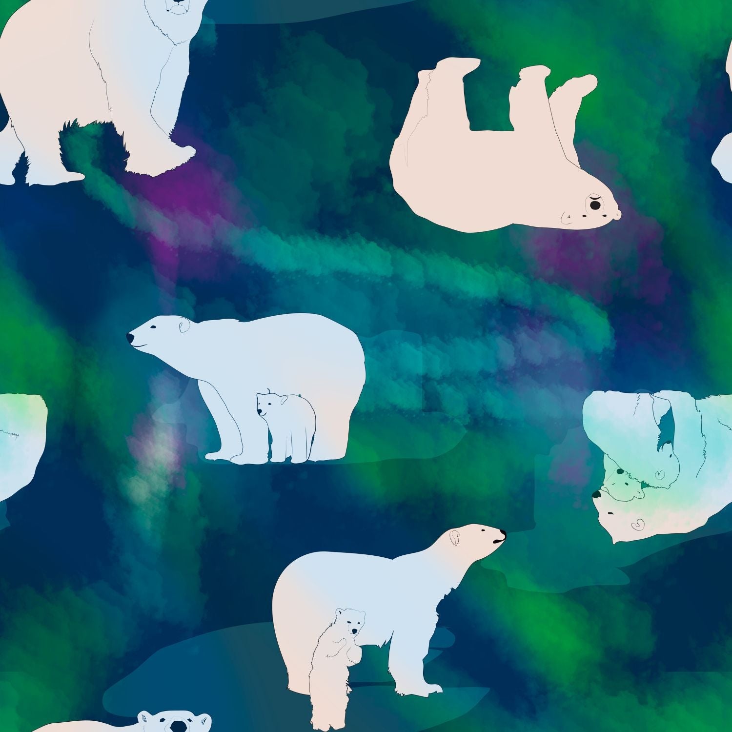 Pyjama-Hose - Polar Bears