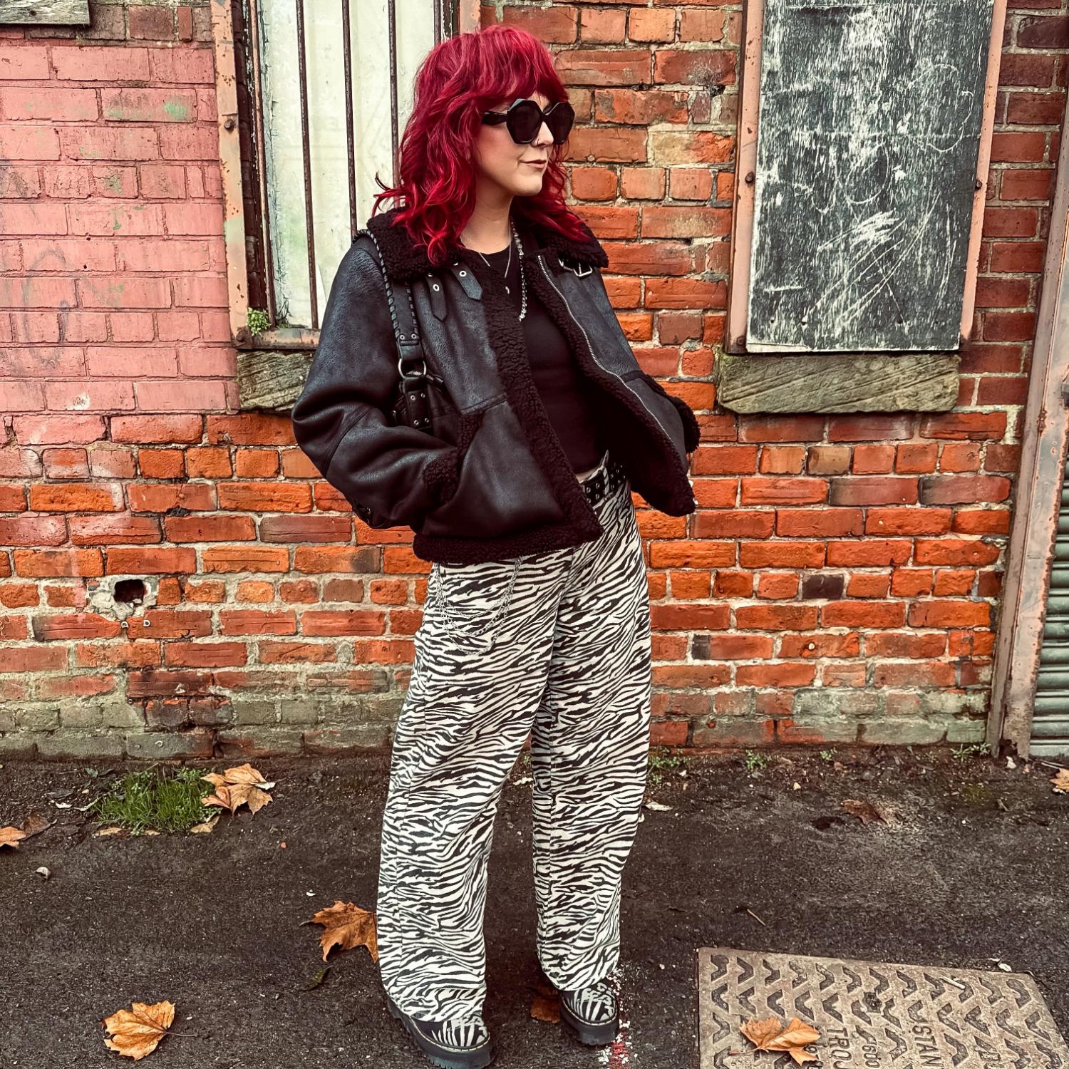 Bessie Aviator Jacke – Schwarz