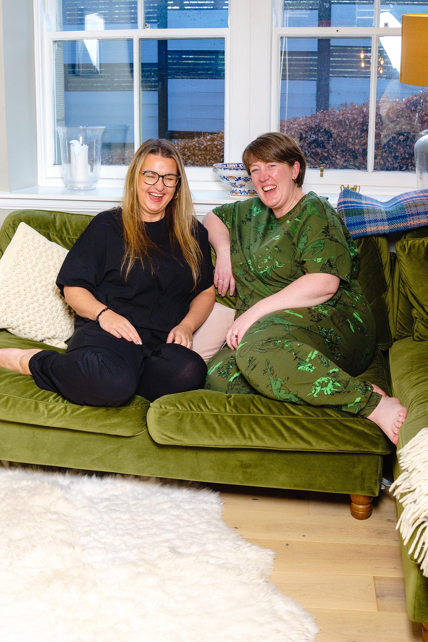 Bio-Baumwoll-Pyjama-T-Shirt – Boxy-Fit - Dino