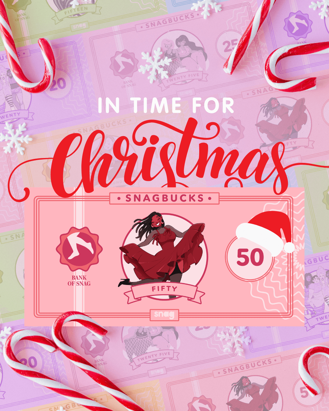 Snag Bucks - Digitale Weihnachten Geschenkkarte