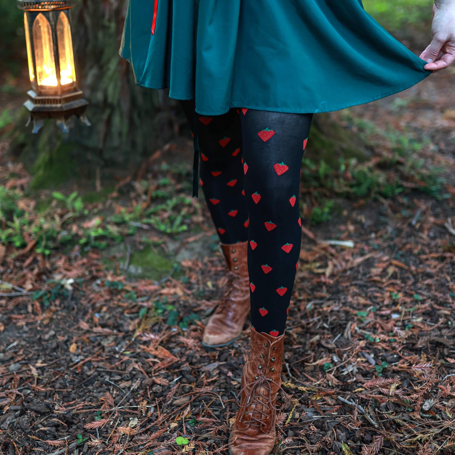 Juicy Fruit Print Strumpfhose