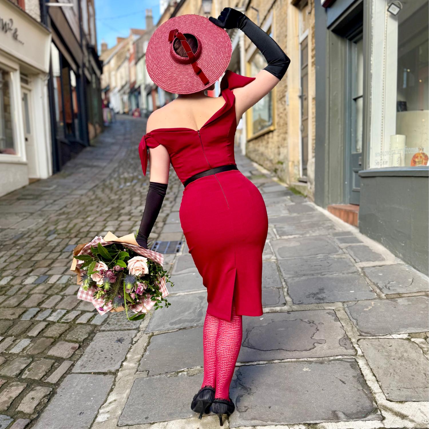 Netzstrumpfhose - Traditional Rot