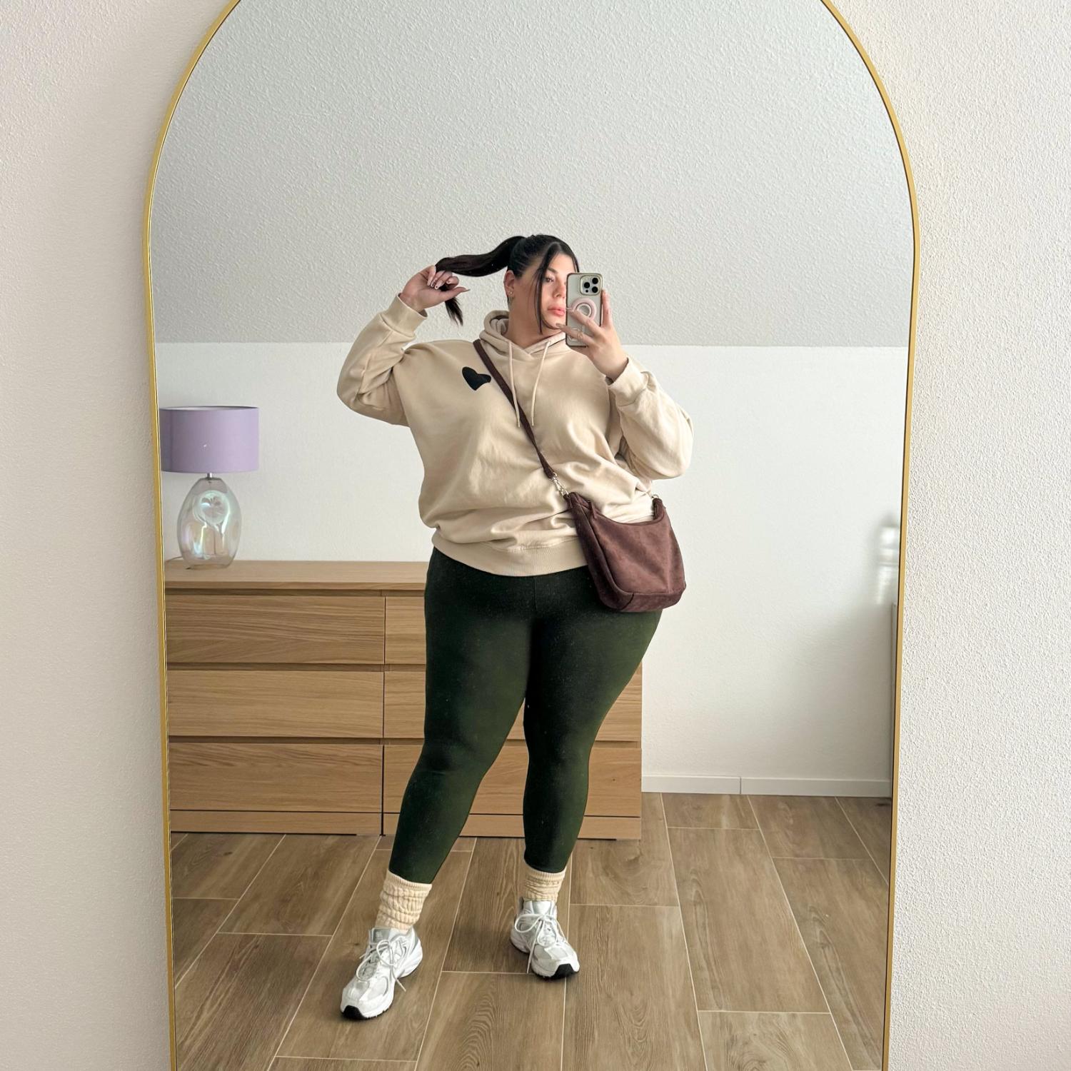 Långa knäböjda leggings - Secret Garden (V2)