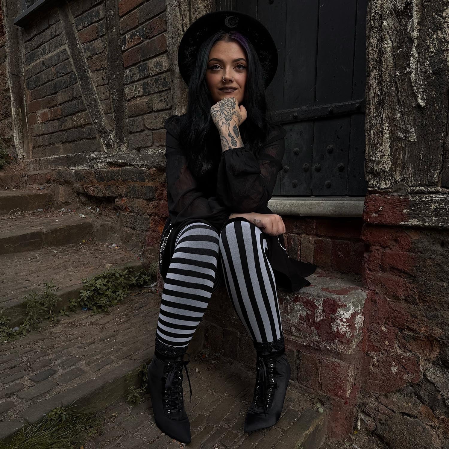 Halloween-Strumpfhose – BetelWitch – Snowball