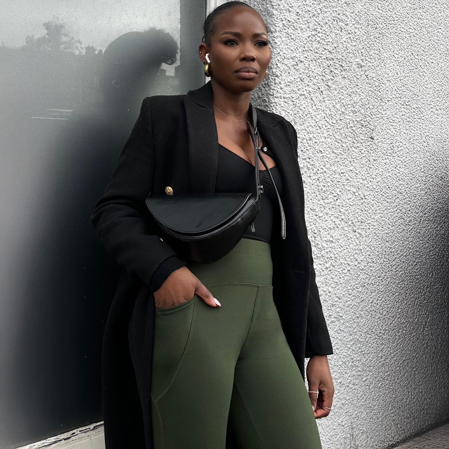 Långa knäböjda leggings - Secret Garden (V2)