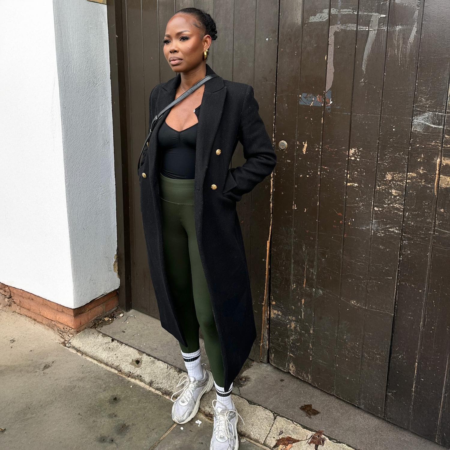 Långa knäböjda leggings - Secret Garden (V2)