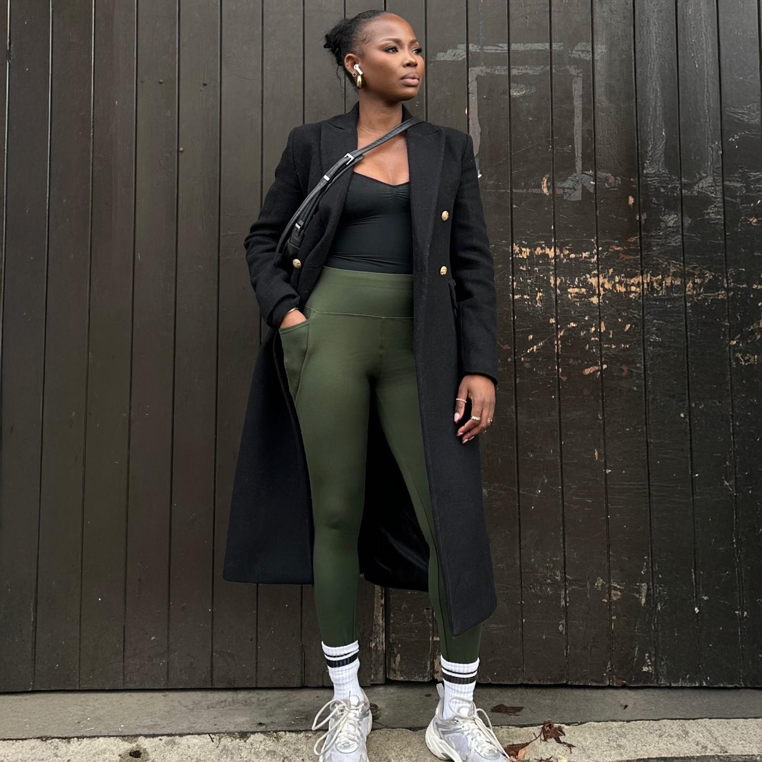 Långa knäböjda leggings - Secret Garden (V2)