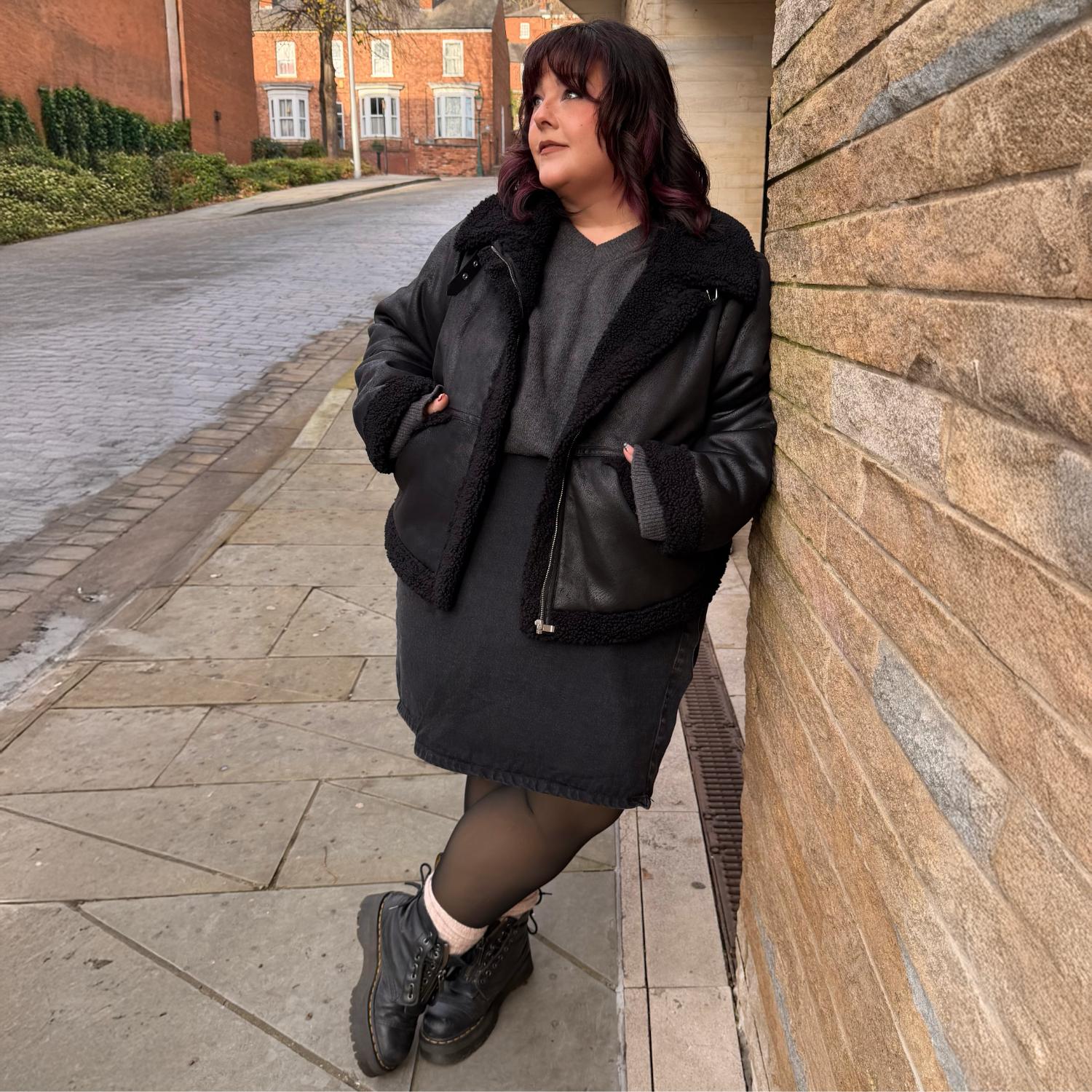 Bessie Aviator Jacke – Schwarz