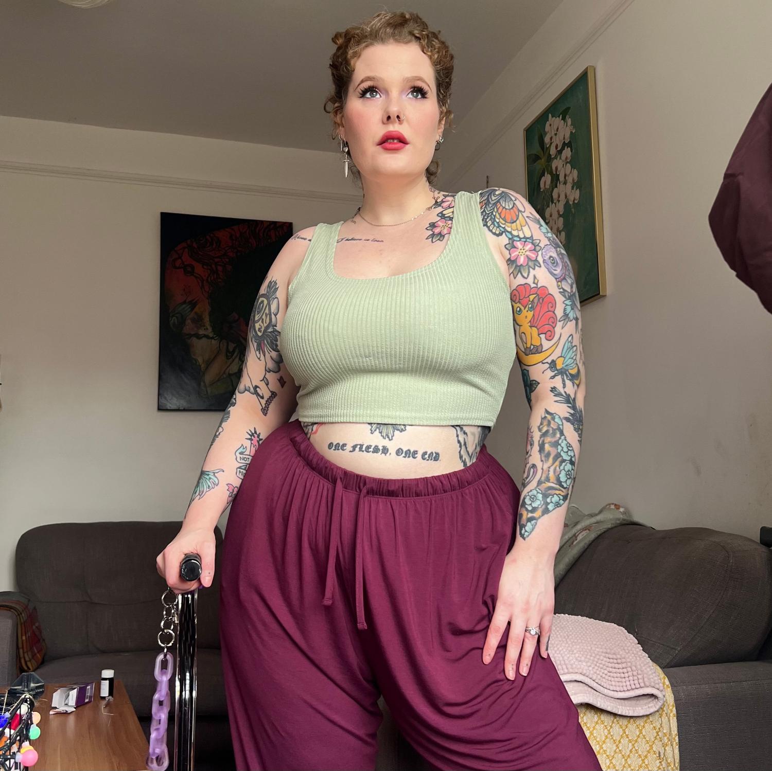 Bambus Lounge-Joggers - Cherry