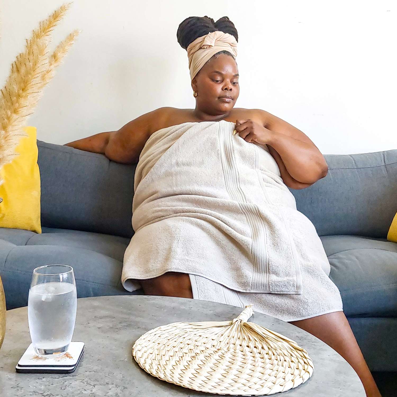 Big Softee Badetuch – Almond