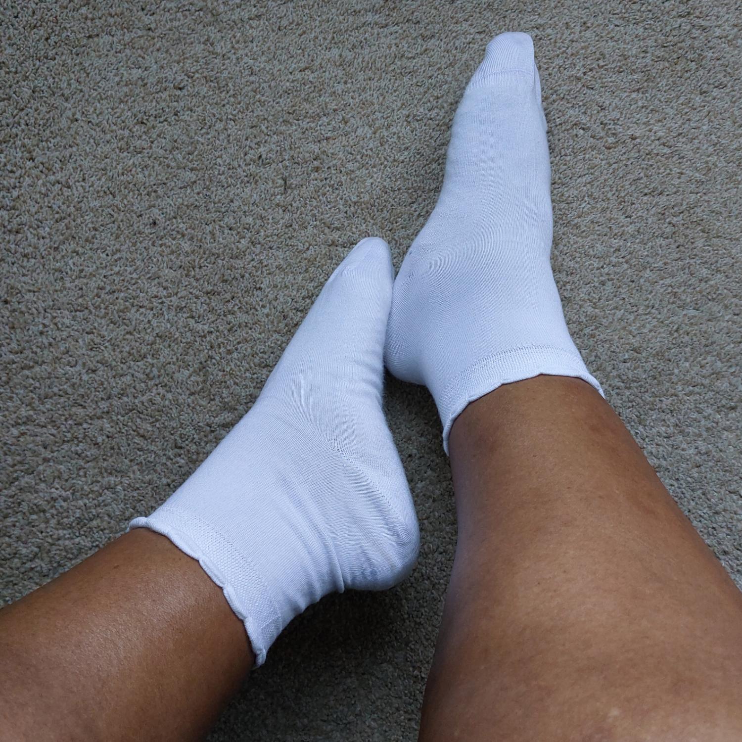 Ultimative Bambus-Knöchelsocken - 5er-Pack in Weiß
