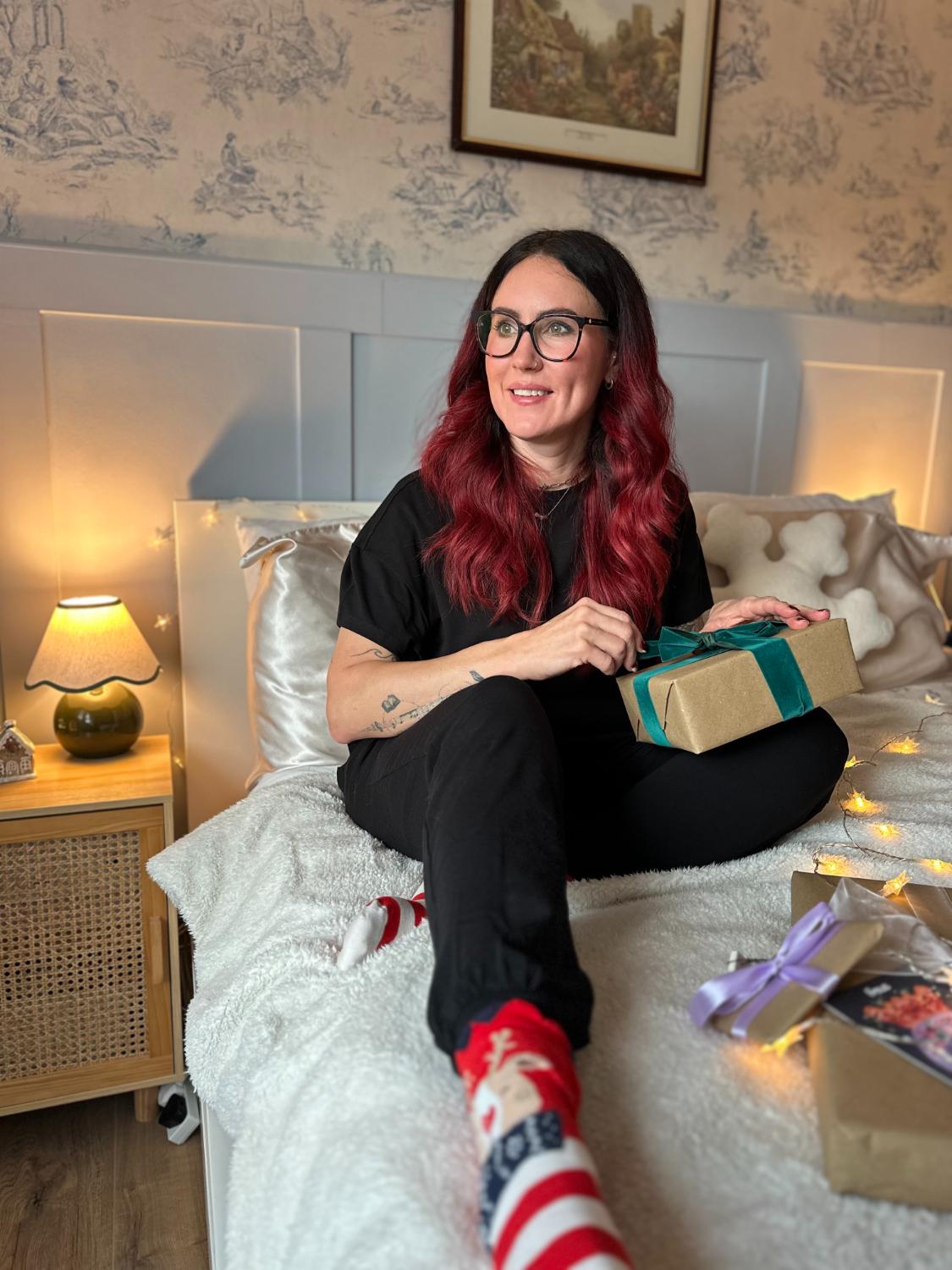 Bio-Baumwoll-Pyjama-T-Shirt – Boxy-Fit – Uni Schwarz