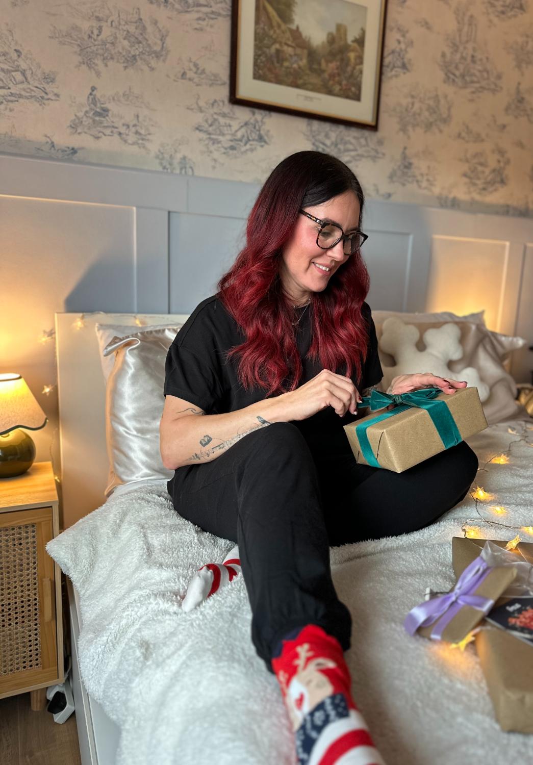 Bio-Baumwoll-Pyjama-T-Shirt – Boxy-Fit – Uni Schwarz