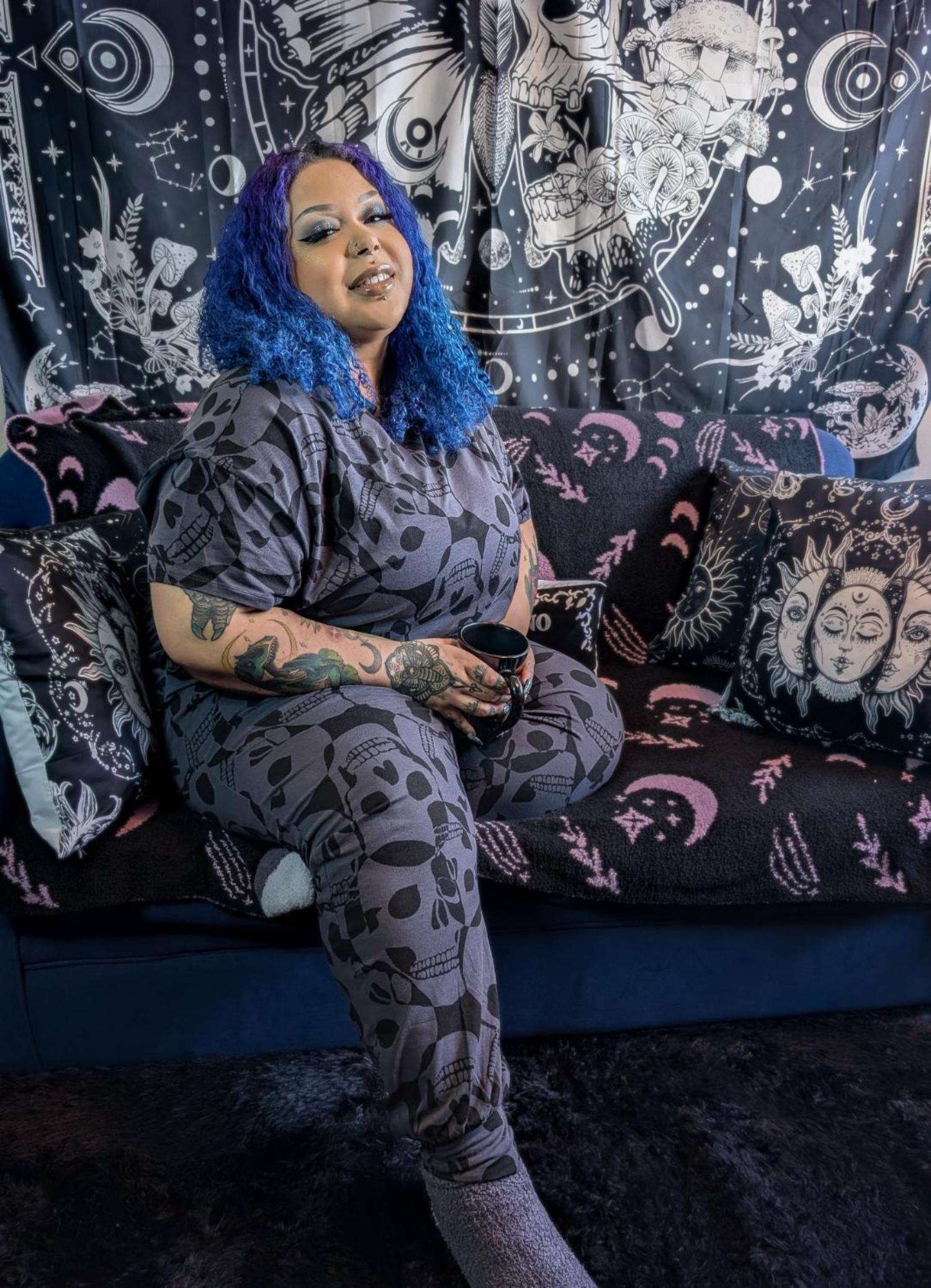 Bio-Baumwoll-Pyjama-T-Shirt – Boxy-Fit - Catacomb