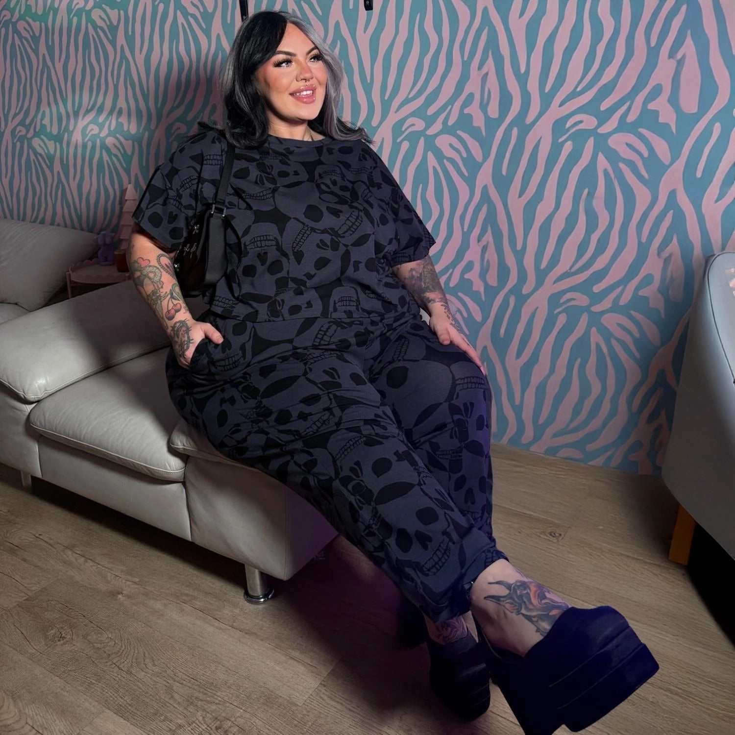 Bio-Baumwoll-Pyjama-T-Shirt – Boxy-Fit - Catacomb