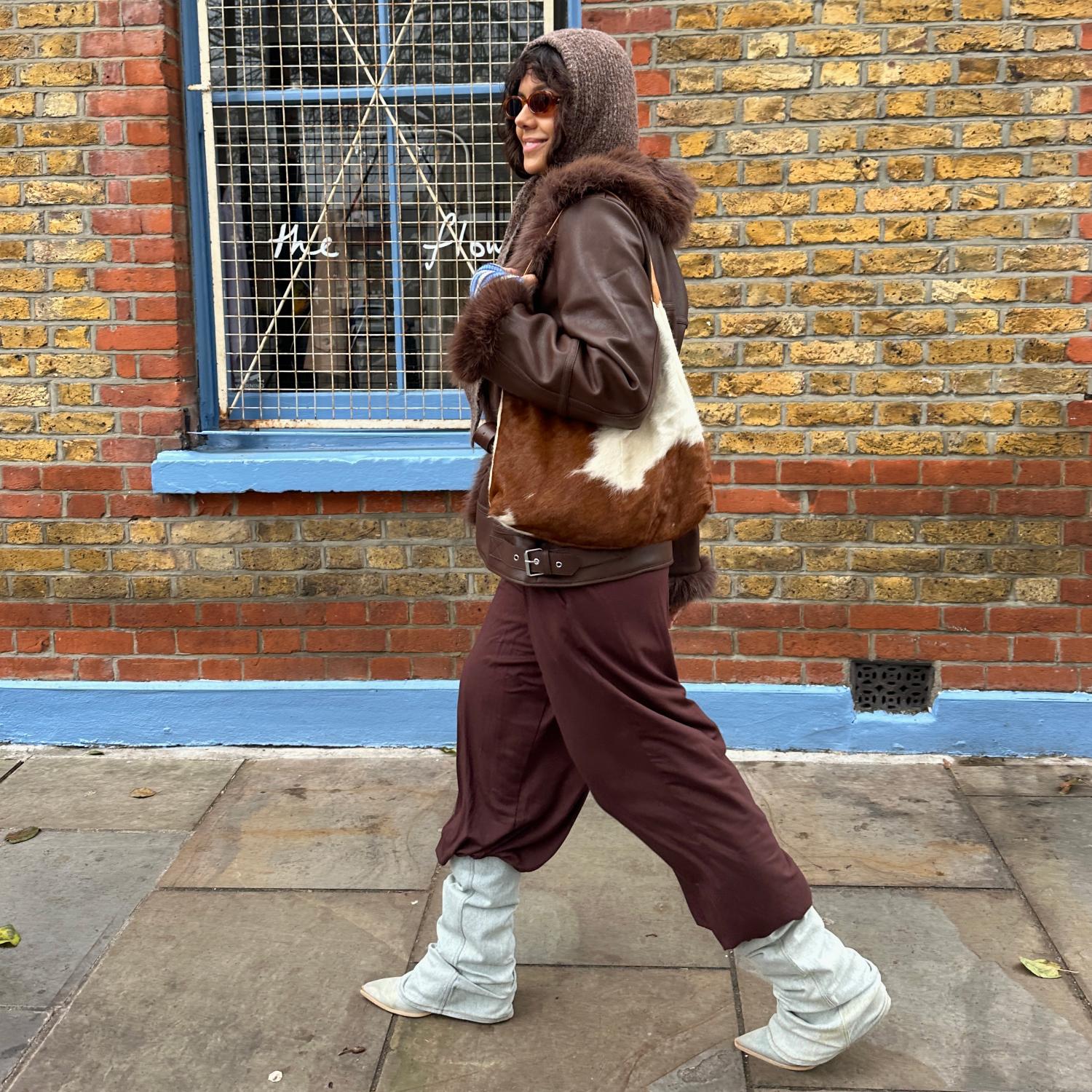 Amelia Aviator Jacke – Braun