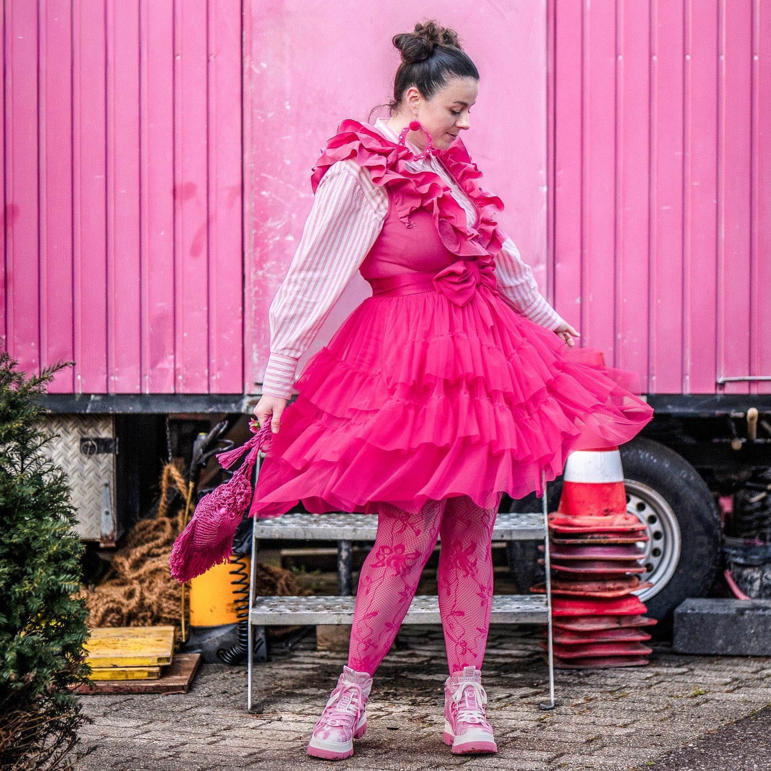 Mesh-Rock - Granatapfel