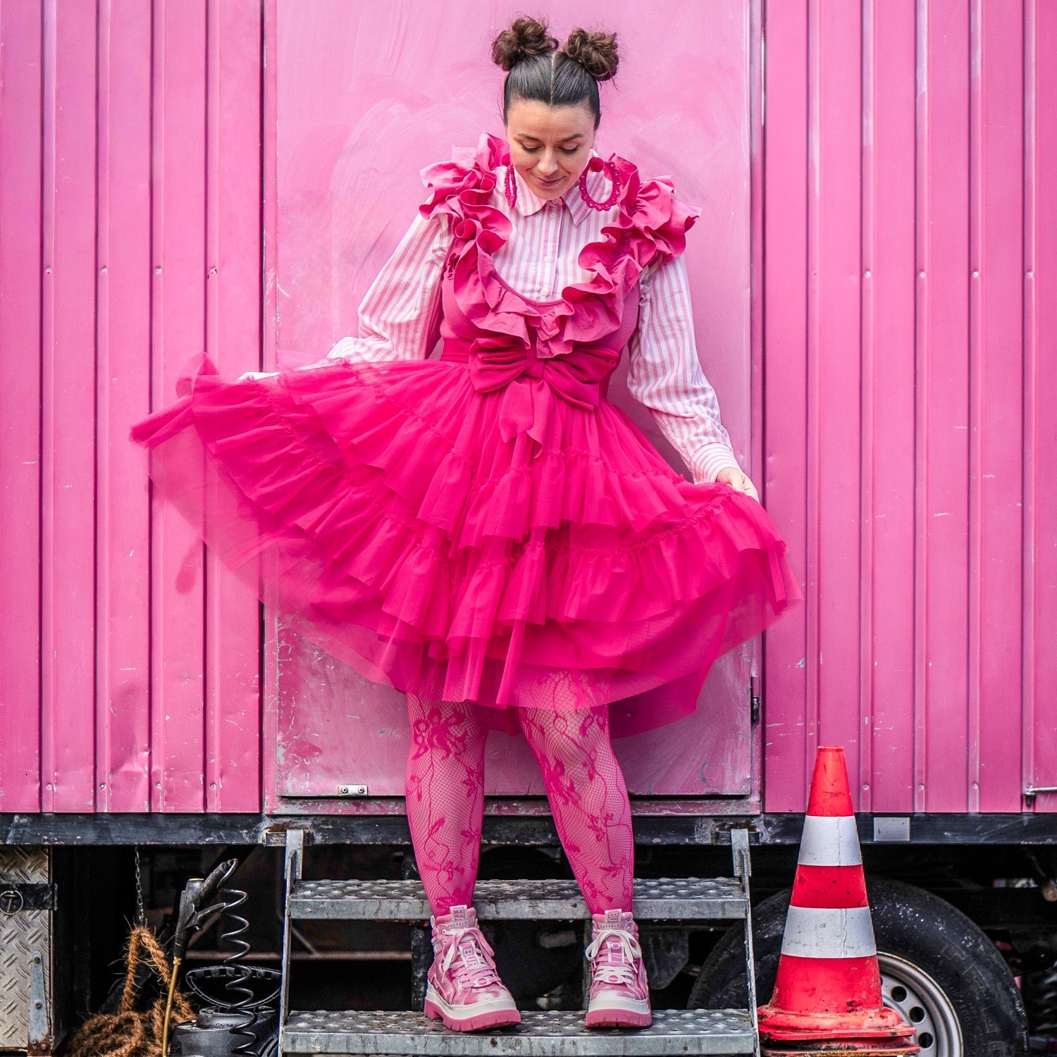 Mesh-Rock - Granatapfel