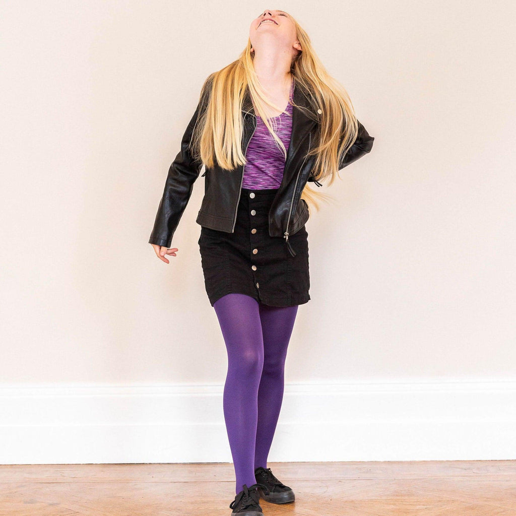 Tights - Kinder Strumpfhosen - Suffragette Purple