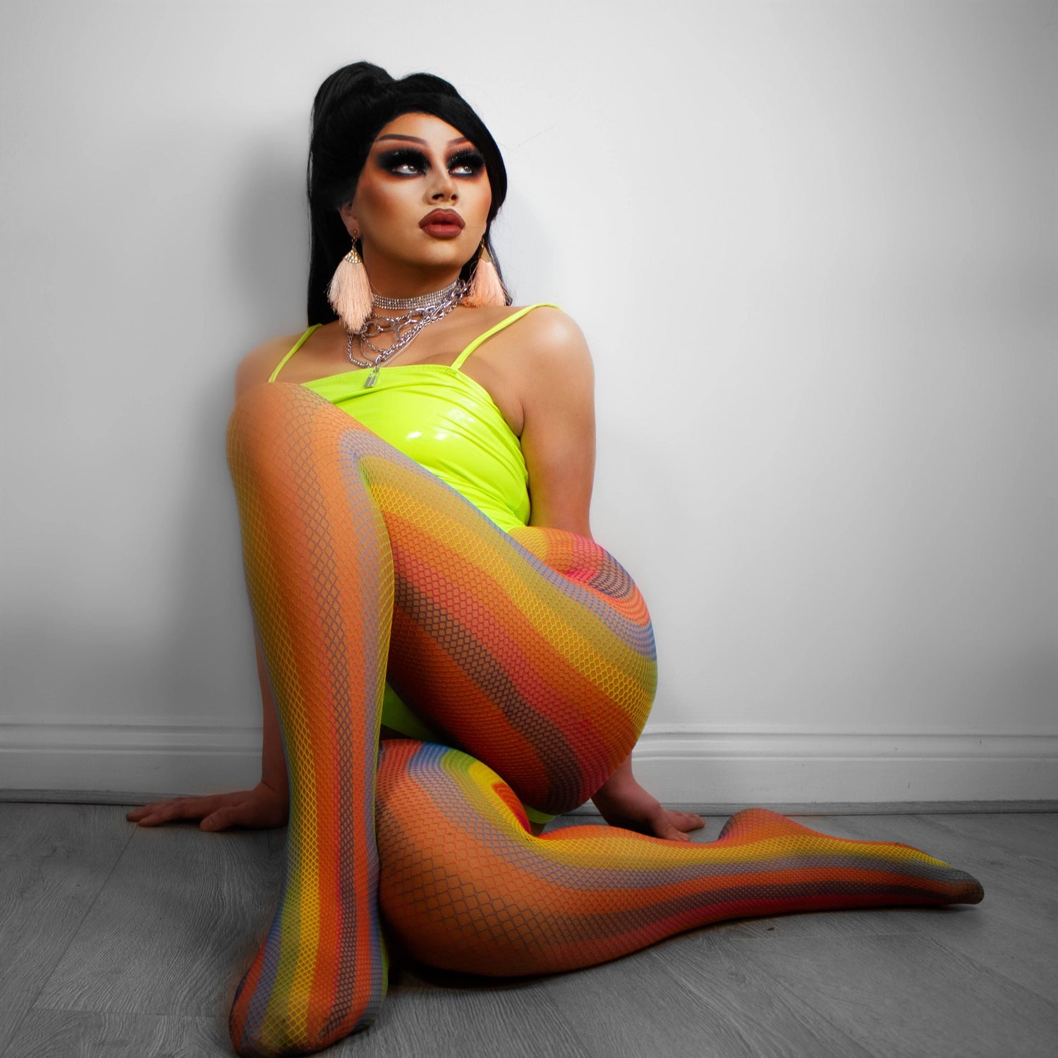 Tights - Netzstrumpfhosen - Rainbow