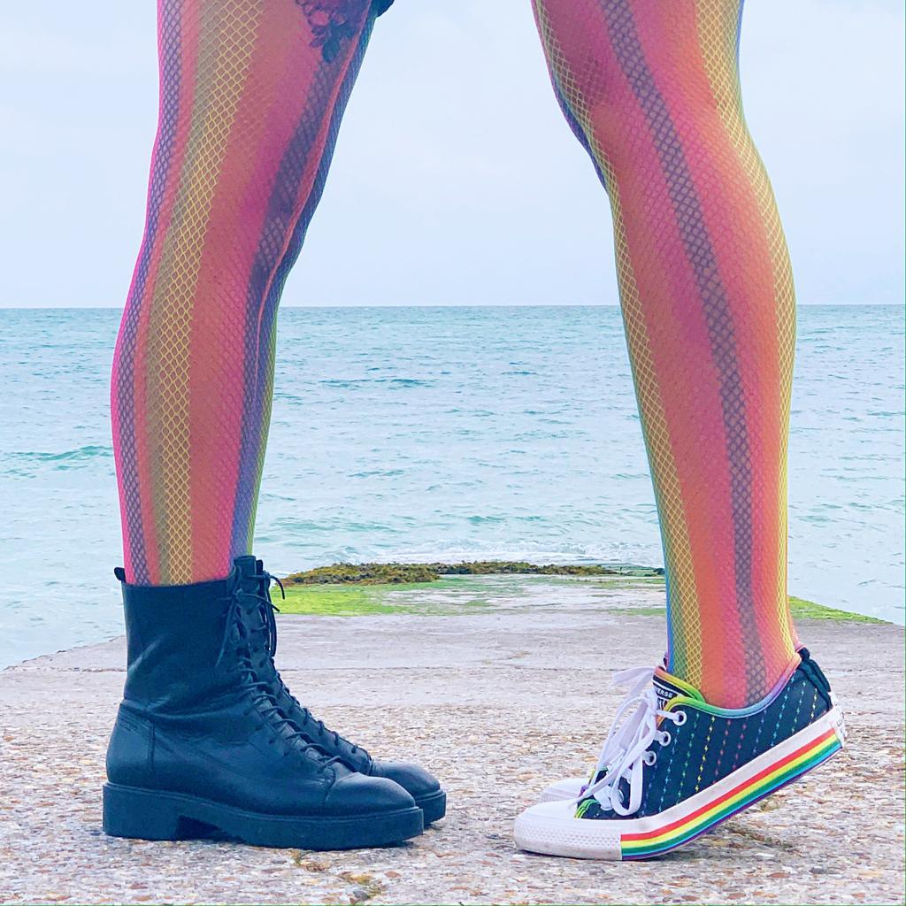 Tights - Netzstrumpfhosen - Rainbow