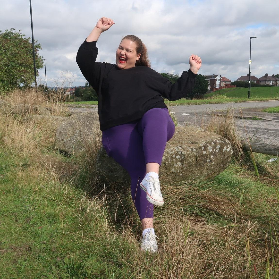 Squat-sichere - 7/8 Leggings - Suffragette Purple