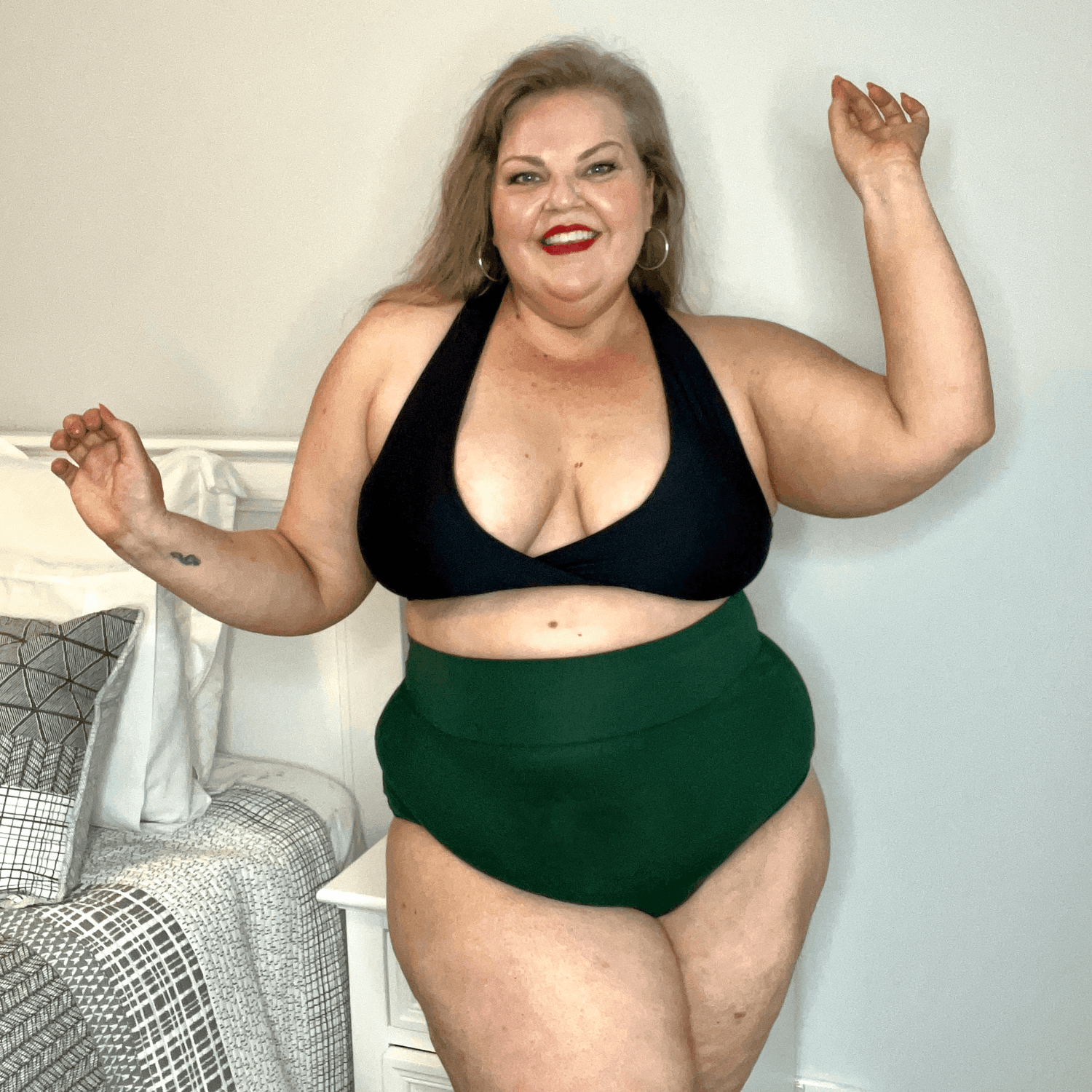 Super High Waist Knickers - Hit the Bottle Green - Snag